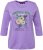 Ulla Popken Horticultural Graphic Floral Tee Pale Lilac - Τυπωμένα T-shirts για γυναίκες - 