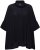 Ulla Popken Sparkling Draped Collared Tee Navy Blue - Τυπωμένα T-shirts για γυναίκες - 