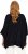 Ulla Popken Sparkling Draped Collared Tee Navy Blue - Τυπωμένα T-shirts για γυναίκες - 