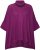 Ulla Popken Sparkling Draped Collared Tee Mulberry - Τυπωμένα T-shirts για γυναίκες - 
