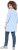 Ulla Popken Floral Motif 3/4 Sleeve Tunic Tee Light Blue - Τυπωμένα T-shirts για γυναίκες - 