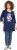 Ulla Popken Floral Motif 3/4 Sleeve Tunic Tee Ink Blue - Τυπωμένα T-shirts για γυναίκες - 