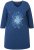 Ulla Popken Floral Print 3/4 Sleeve V-Neck Tee Mint Green - Τυπωμένα T-shirts για γυναίκες - 