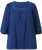 Ulla Popken Embroidered Detail 3/4 Sleeve Tee Dark Blue - Τυπωμένα T-shirts για γυναίκες - 