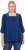 Ulla Popken Embroidered Detail 3/4 Sleeve Tee Dark Blue - Τυπωμένα T-shirts για γυναίκες - 
