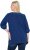 Ulla Popken Embroidered Detail 3/4 Sleeve Tee Dark Blue - Τυπωμένα T-shirts για γυναίκες - 