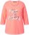 Ulla Popken Make It Amazing 3/4 Sleeve Graphic Tee Coral - Τυπωμένα T-shirts για γυναίκες - 