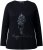 Ulla Popken Holiday Long Sleeve Graphic Tee Black - Τυπωμένα T-shirts για γυναίκες - 