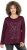 Ulla Popken Holiday Long Sleeve Graphic Tee Plum - Τυπωμένα T-shirts για γυναίκες - 