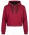 Nora Mikken KAMILLA Cropped Hoodie Burgundy - ΓΥΝΑΙΚΕΊΑ ΡΟΎΧΑ XS-XXL - 
