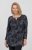Scandinavian Caramel Triangles Tunic Dark Blue - Τυπωμένα T-shirts για γυναίκες - 
