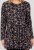 Scandinavian Caramel Flower Petals Tunic Copper and Blue - Τυπωμένα T-shirts για γυναίκες - 