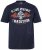 JP1880 T-Shirt Short Sleeve Chest Print Navy - Μακό μπλουζάκια - Aνδρικά μπλουζεσ μεγάλα μεγέθη