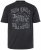 JP1880 T-Shirt Short Sleeve Chest Print Black - Μακό μπλουζάκια - Aνδρικά μπλουζεσ μεγάλα μεγέθη