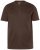 JP1880 Henley Basic T-Shirt with Buttons Brown - Μακό μπλουζάκια - Aνδρικά μπλουζεσ μεγάλα μεγέθη