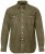 JP1880 Denim Shirt Long Sleeve Olive Green - Πουκάμισα - Aνδρικά πουκαμισα μεγαλα μεγάλα μεγέθη