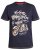 D555 Slater T-shirt Navy - Μακό μπλουζάκια - Aνδρικά μπλουζεσ μεγάλα μεγέθη