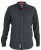 D555 Taylor Long Sleeve Shirt Charcoal - Πουκάμισα - Aνδρικά πουκαμισα μεγαλα μεγάλα μεγέθη