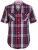 D555 Terell Shirt Navy/Red - Πουκάμισα - Aνδρικά πουκαμισα μεγαλα μεγάλα μεγέθη