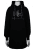 Nora Mikken KADRI WHITE Long Hoodie Black - Φούτερ/Φούτερ με κουκούλα - 