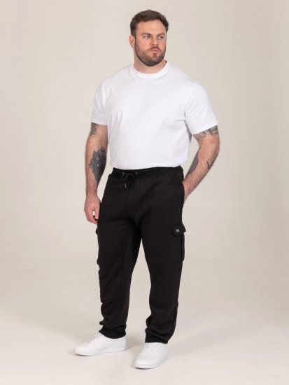 D555 Dexter 1 Cargo Jogger With Bear Embroidery TALL Μαύρο - TALL Αθλητικές φόρμες - Φόρμες TALL για Ψηλούς Άνδρες