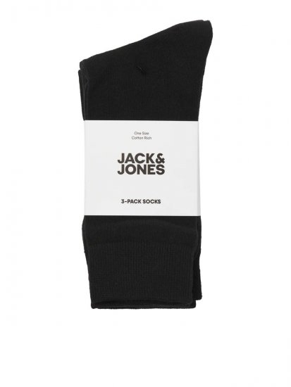 Jack & Jones Rafael Κάλτσες Μαύρο 3-pack - Εσώρουχα/Μαγιό - Aνδρικά Εσώρουχα μεγάλα μεγέθη