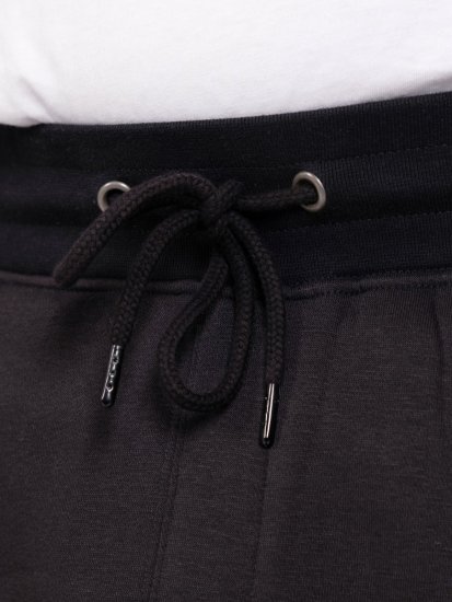 D555 Dexter 1 Cargo Jogger With Bear Embroidery TALL Μαύρο - TALL Αθλητικές φόρμες - Φόρμες TALL για Ψηλούς Άνδρες
