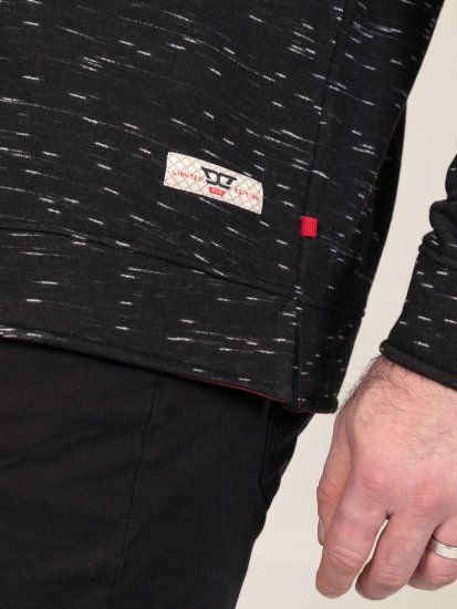 D555 Chandler Reno 1/4 Zip Neck Sweatshirt With Bear Logo Μαύρο - φούτερ/Φούτερ με κουκούλα - φούτερ/Φούτερ με κουκούλα ανδρικά μεγάλα μεγέθη 