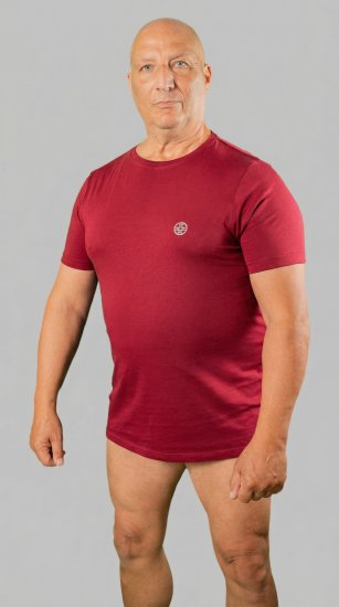 20 Nodi Mezzogiorno Sports T-Shirt Red - Μακό μπλουζάκια - Aνδρικά μπλουζεσ μεγάλα μεγέθη