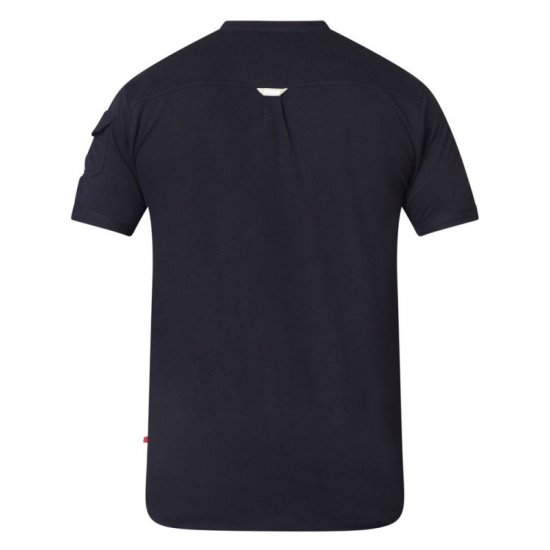 D555 Archer Collarless Shirt Black - Πουκάμισα - Aνδρικά πουκαμισα μεγαλα μεγάλα μεγέθη