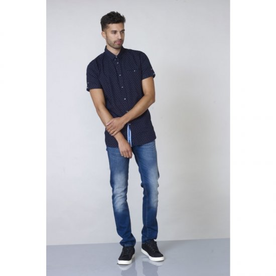 D555 Kurt Printed Short Sleeve Shirt - Πουκάμισα - Aνδρικά πουκαμισα μεγαλα μεγάλα μεγέθη