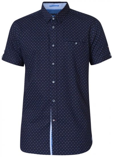 D555 Kurt Printed Short Sleeve Shirt - Πουκάμισα - Aνδρικά πουκαμισα μεγαλα μεγάλα μεγέθη