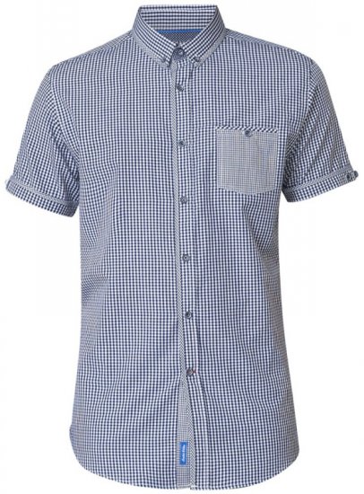 D555 Hank Gingham Short Sleeve Shirt - Πουκάμισα - Aνδρικά πουκαμισα μεγαλα μεγάλα μεγέθη