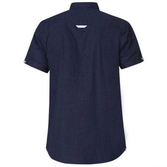 D555 Tim Short Sleeve Shirt Navy - Πουκάμισα - Aνδρικά πουκαμισα μεγαλα μεγάλα μεγέθη