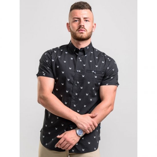 D555 Marley Shirt Black - Πουκάμισα - Aνδρικά πουκαμισα μεγαλα μεγάλα μεγέθη