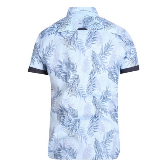 D555 Santana Hawaii Shirt Sky Blue - Πουκάμισα - Aνδρικά πουκαμισα μεγαλα μεγάλα μεγέθη