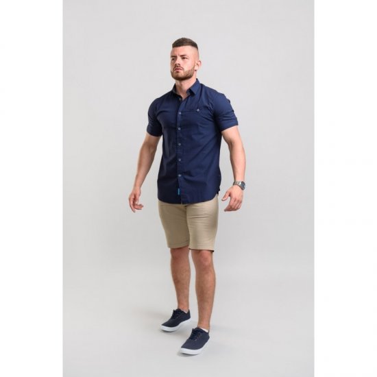 D555 Wesson Shirt Navy - Πουκάμισα - Aνδρικά πουκαμισα μεγαλα μεγάλα μεγέθη