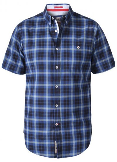 D555 Watson Short Sleeve Shirt Navy - Πουκάμισα - Aνδρικά πουκαμισα μεγαλα μεγάλα μεγέθη