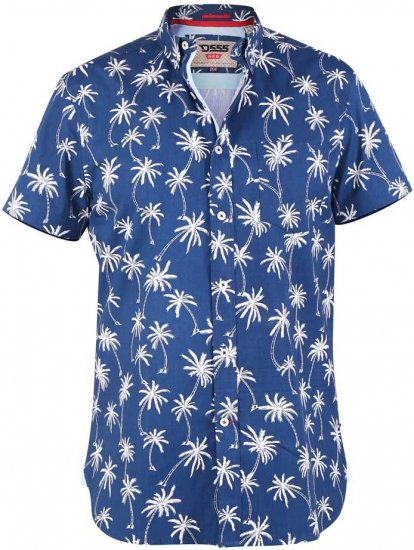 D555 BURLEY Palm Tree Print Shirt - Πουκάμισα - Aνδρικά πουκαμισα μεγαλα μεγάλα μεγέθη