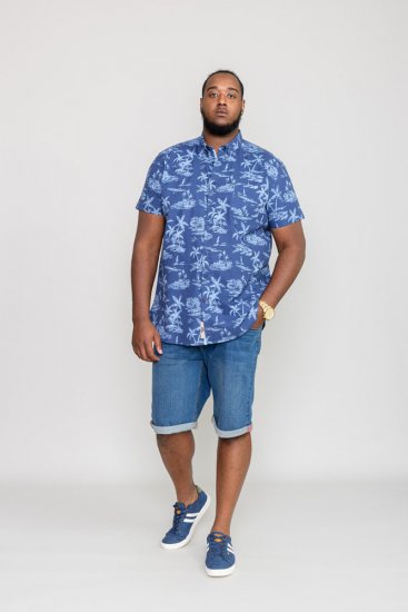 D555 WHITSBURY Hawaiian Print Shirt - Πουκάμισα - Aνδρικά πουκαμισα μεγαλα μεγάλα μεγέθη