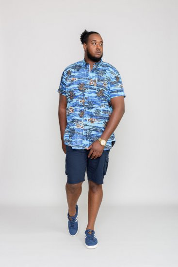 D555 CHARFORD Hawaiian Reverse Printed Shirt - Πουκάμισα - Aνδρικά πουκαμισα μεγαλα μεγάλα μεγέθη