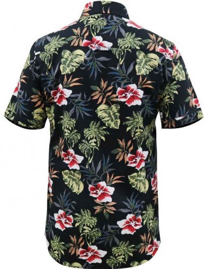 D555 Wilton Hawaiian Ao Print Short Sleeve Shirt - Πουκάμισα - Aνδρικά πουκαμισα μεγαλα μεγάλα μεγέθη