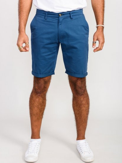 D555 Nelson Stretch Chino Shorts Blue - Σορτς - Aνδρικεσ βερμουδεσ μεγαλα μεγάλα μεγέθη