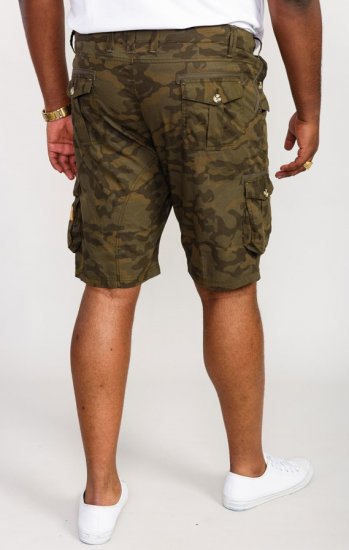 D555 Woobridge Camo Cotton Cargo Shorts - Σορτς - Aνδρικεσ βερμουδεσ μεγαλα μεγάλα μεγέθη