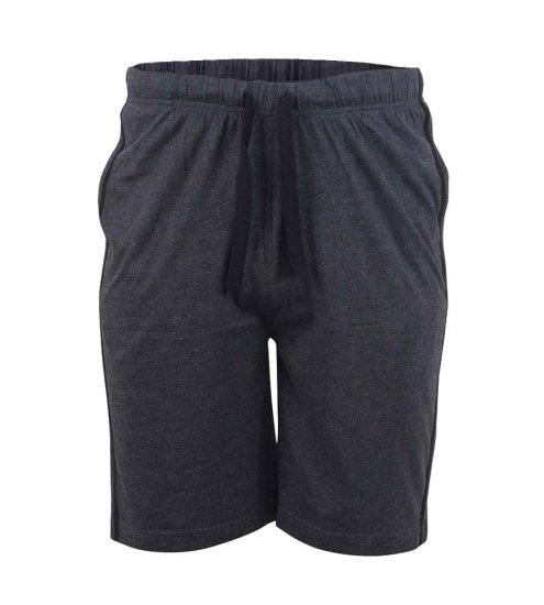 D555 Ryan Jersey Shorts 2-pack Black/Charcoal - Αθλητικές φόρμες/σορτσάκια - Αθλητικές Φόρμες ανδρικεσ μεγάλα μεγέθη