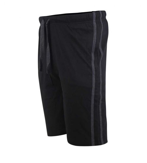 D555 Ryan Jersey Shorts 2-pack Black/Charcoal - Αθλητικές φόρμες/σορτσάκια - Αθλητικές Φόρμες ανδρικεσ μεγάλα μεγέθη