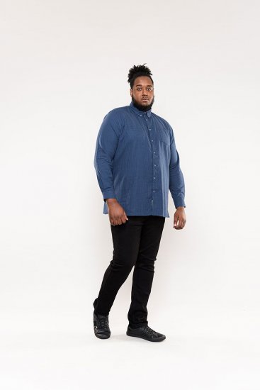 D555 Melbourne Gingham Check Long Sleeve Button Down Shirt - Πουκάμισα - Aνδρικά πουκαμισα μεγαλα μεγάλα μεγέθη