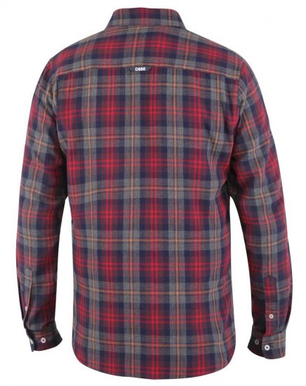 D555 Abbot LS Flannel Shirt - Πουκάμισα - Aνδρικά πουκαμισα μεγαλα μεγάλα μεγέθη