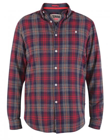 D555 Abbot LS Flannel Shirt - Πουκάμισα - Aνδρικά πουκαμισα μεγαλα μεγάλα μεγέθη