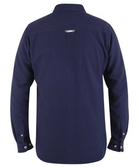 D555 Sennon LS Linen Mix Shirt - Πουκάμισα - Aνδρικά πουκαμισα μεγαλα μεγάλα μεγέθη